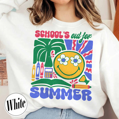 School Sweatshirt, School’s Out for Summer Sweatshirt, Happy Last Day of School Sweatshirt