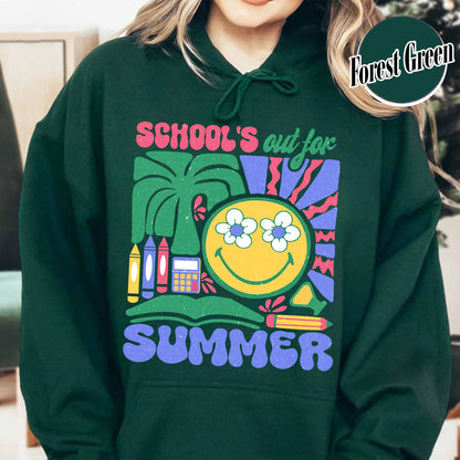School Hoodie, School’s Out for Summer Hoodie, Happy Last Day of School Hoodie