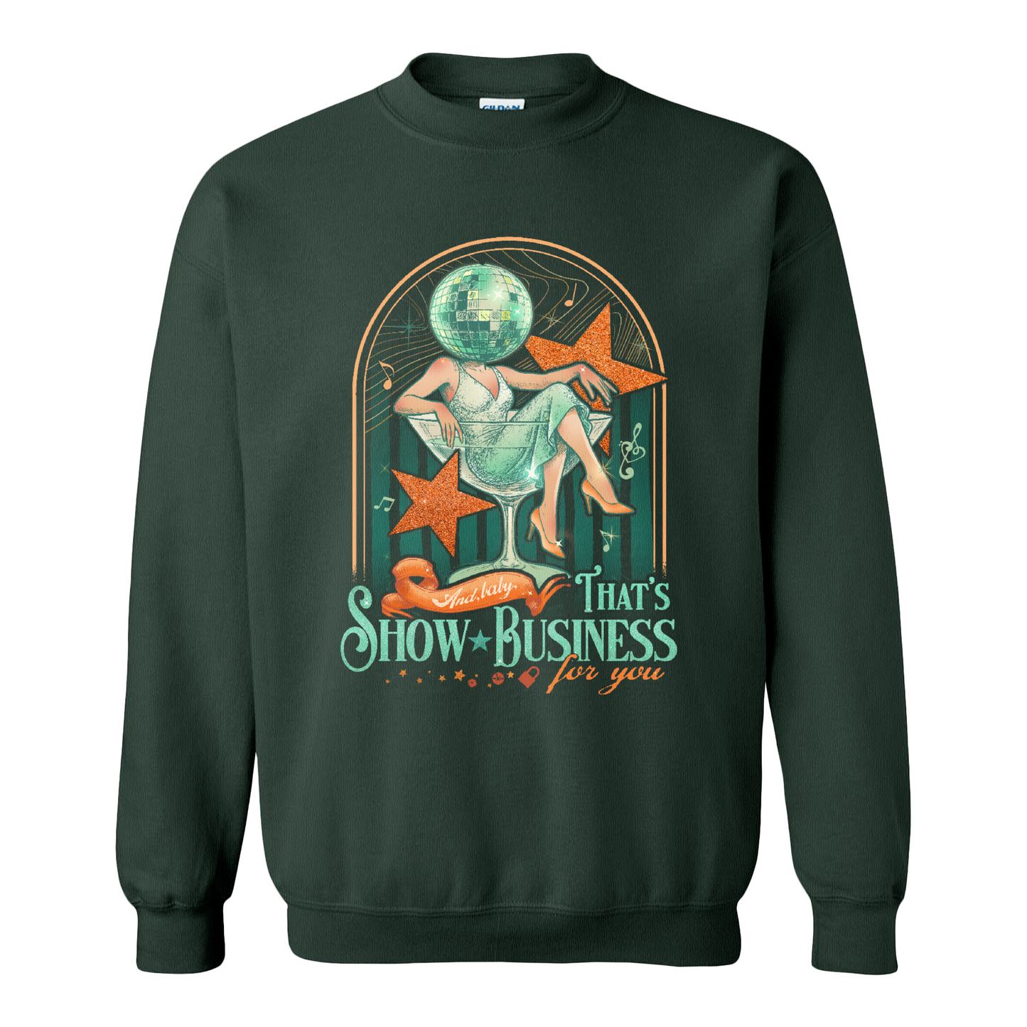 Showgirl Era Sweatshirt, And Baby That’s Show Business For You Sweatshirt, Retro Quote Top, Concert Merch