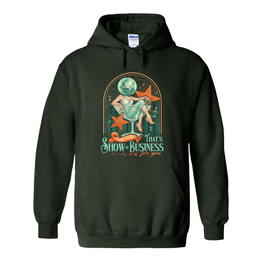 Showgirl Era Hoodie, And Baby That’s Show Business For You Hoodie, Retro Quote Top, Concert Merch