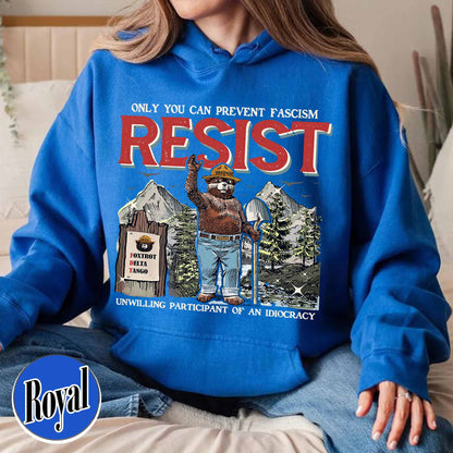 Smokey Bear Resist Hoodie,National Park Hoodie, Protect Our National Parks Hoodie