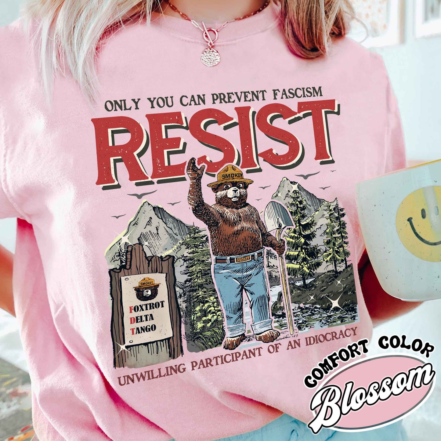 Smokey Bear Resist Comfort Colors Shirt,National Park Shirt, Protect Our National Parks Shirt