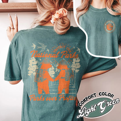 Smokey Bear Resist Comfort Colors Shirt, Parks Over Profits Protect Our National Park Shirt