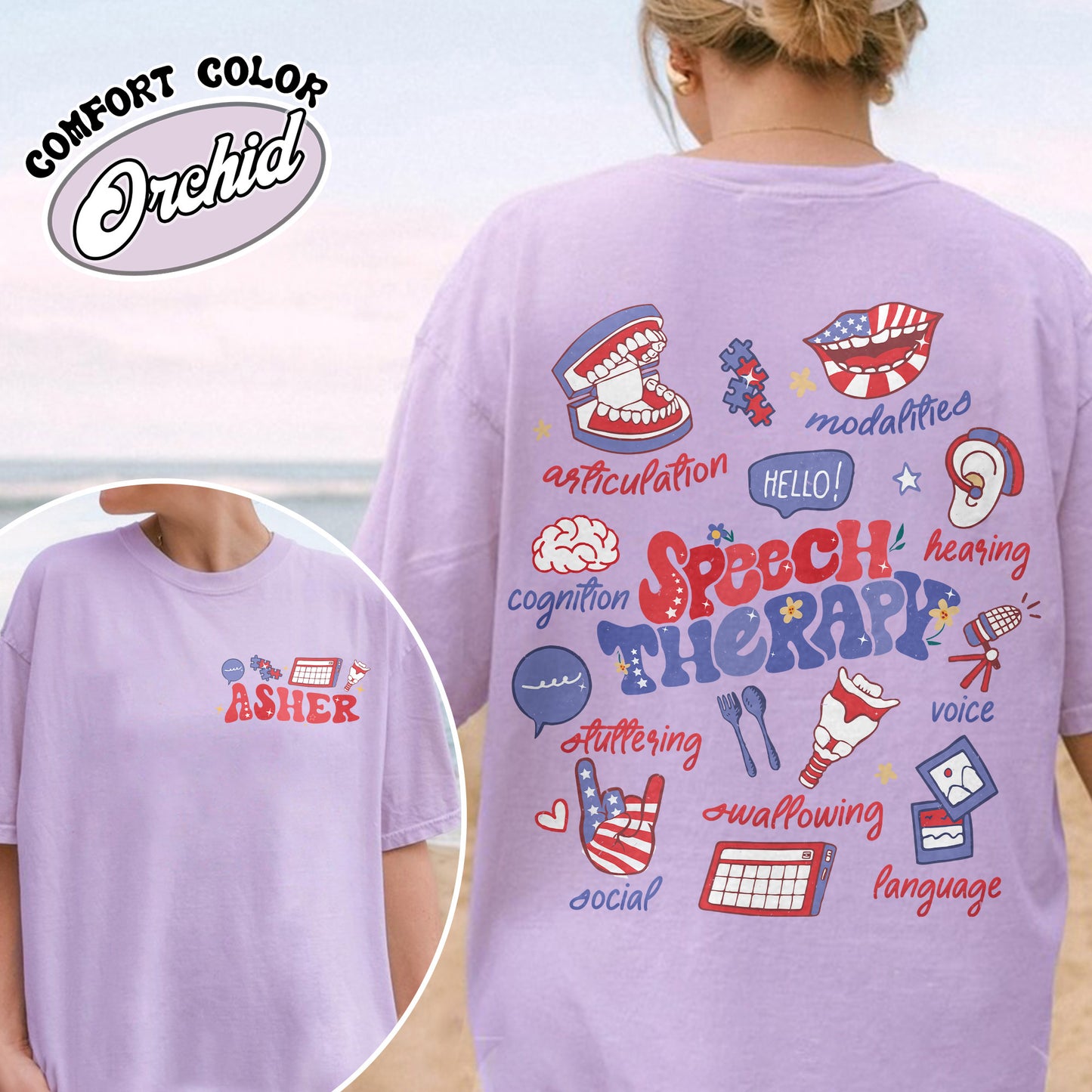 Speech Therapy Comfort Colors Shirt, SLP Shirt, Speech Language Pathologist Shirt, Speech Pathology Shirt