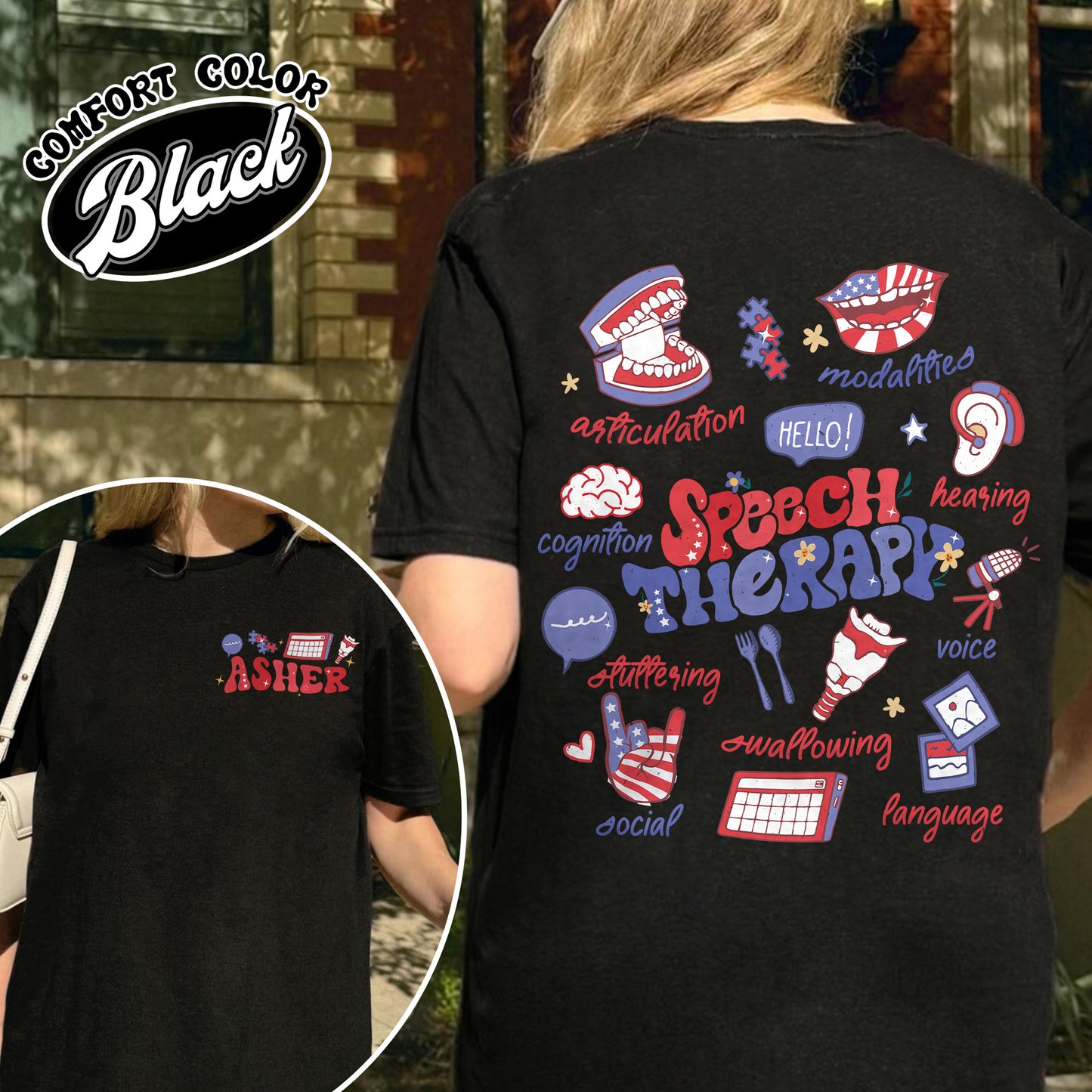 Speech Therapy Comfort Colors Shirt, SLP Shirt, Speech Language Pathologist Shirt, Speech Pathology Shirt