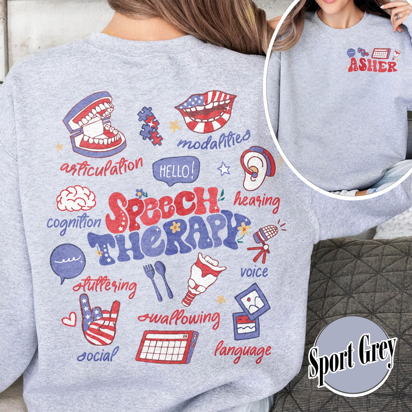 Speech Therapy Sweatshirt, SLP Sweatshirt, Speech Language Pathologist Sweatshirt, Speech Pathology Sweatshirt