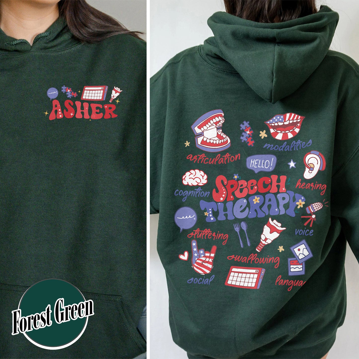 Speech Therapy Hoodie, SLP Hoodie, Speech Language Pathologist Hoodie, Speech Pathology Hoodie