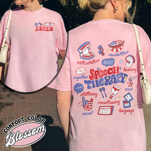 Speech Therapy Comfort Colors Shirt, SLP Shirt, Speech Language Pathologist Shirt, Speech Pathology Shirt