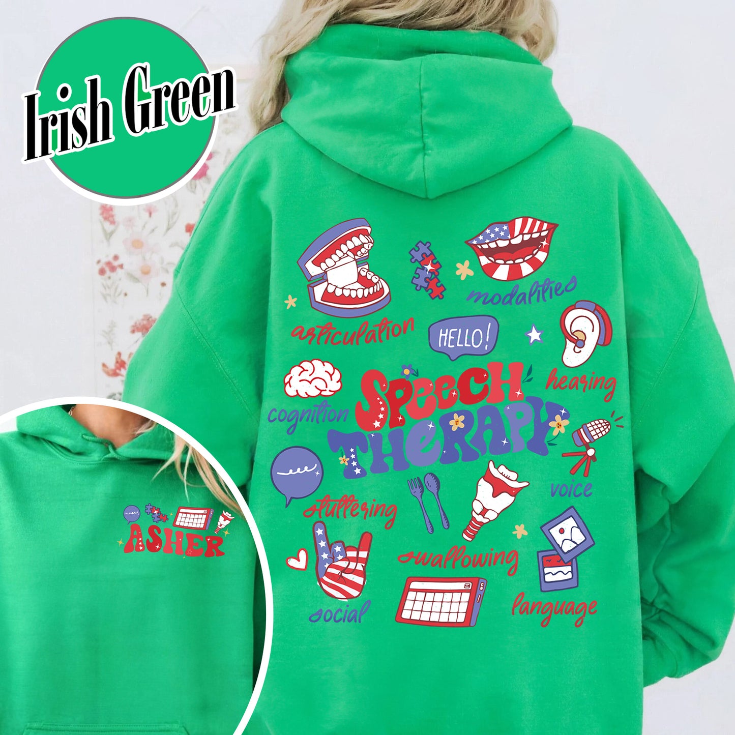 Speech Therapy Hoodie, SLP Hoodie, Speech Language Pathologist Hoodie, Speech Pathology Hoodie