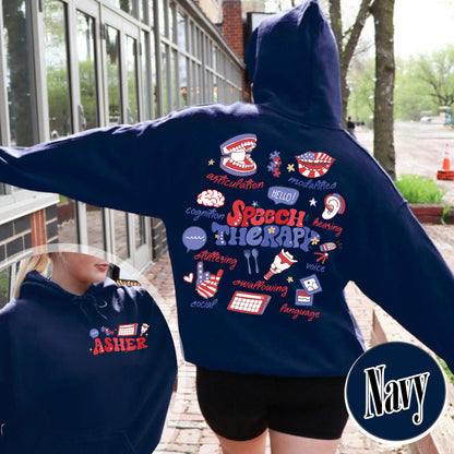 Speech Therapy Hoodie, SLP Hoodie, Speech Language Pathologist Hoodie, Speech Pathology Hoodie
