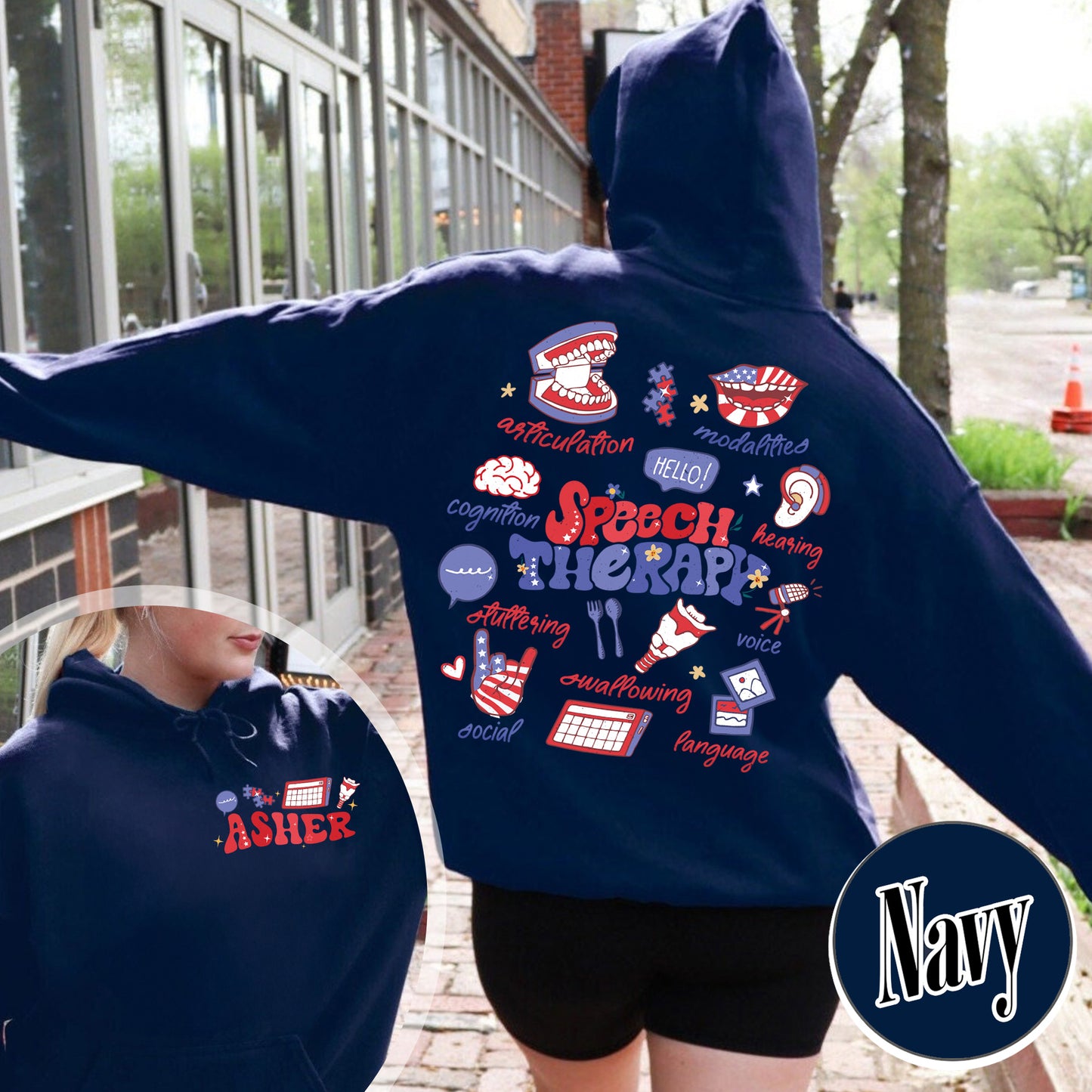 Speech Therapy Hoodie, SLP Hoodie, Speech Language Pathologist Hoodie, Speech Pathology Hoodie