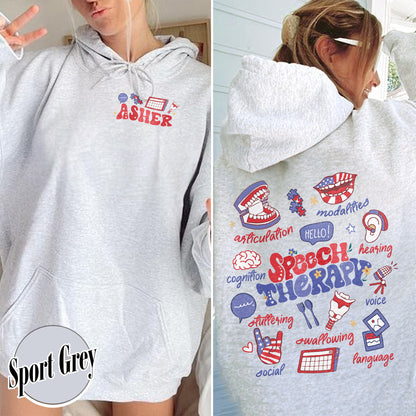 Speech Therapy Hoodie, SLP Hoodie, Speech Language Pathologist Hoodie, Speech Pathology Hoodie