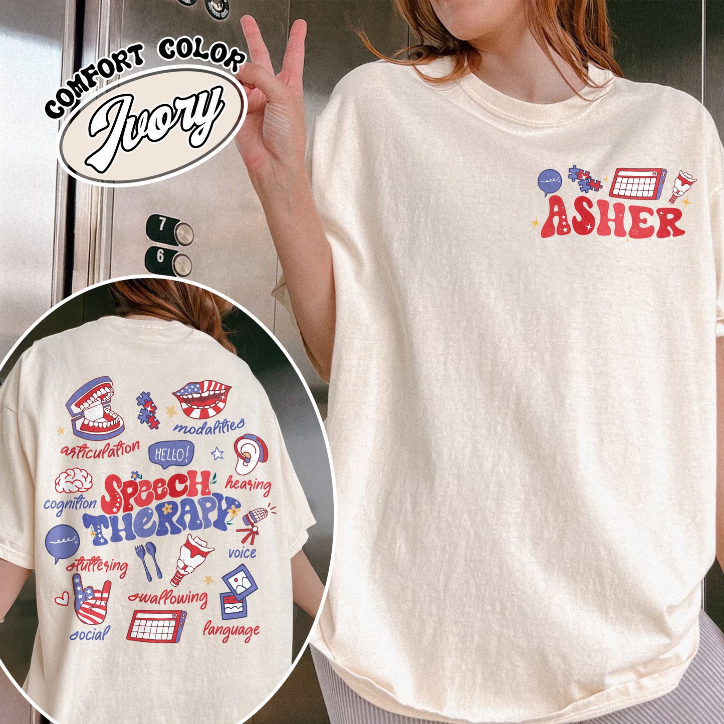 Speech Therapy Comfort Colors Shirt, SLP Shirt, Speech Language Pathologist Shirt, Speech Pathology Shirt