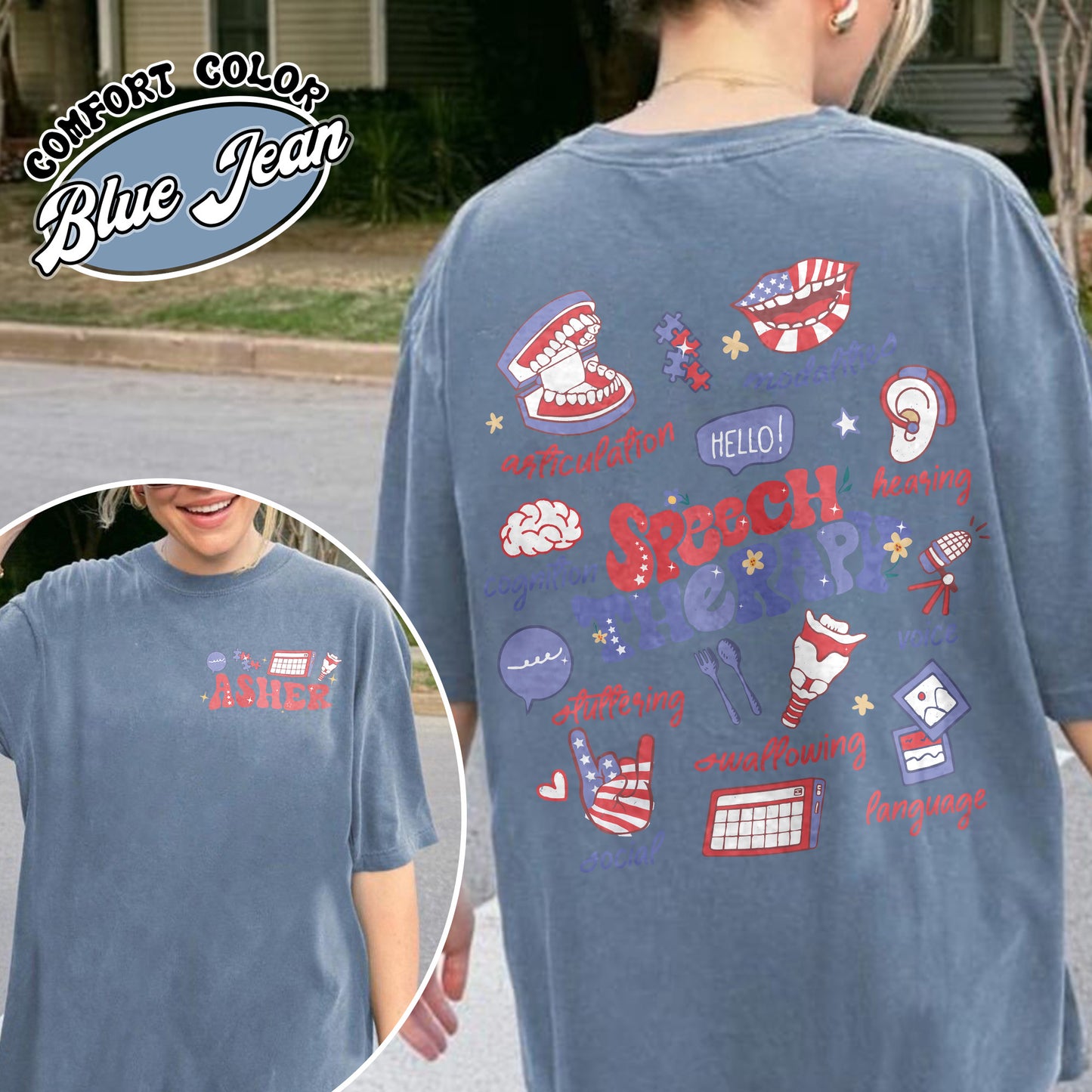 Speech Therapy Comfort Colors Shirt, SLP Shirt, Speech Language Pathologist Shirt, Speech Pathology Shirt
