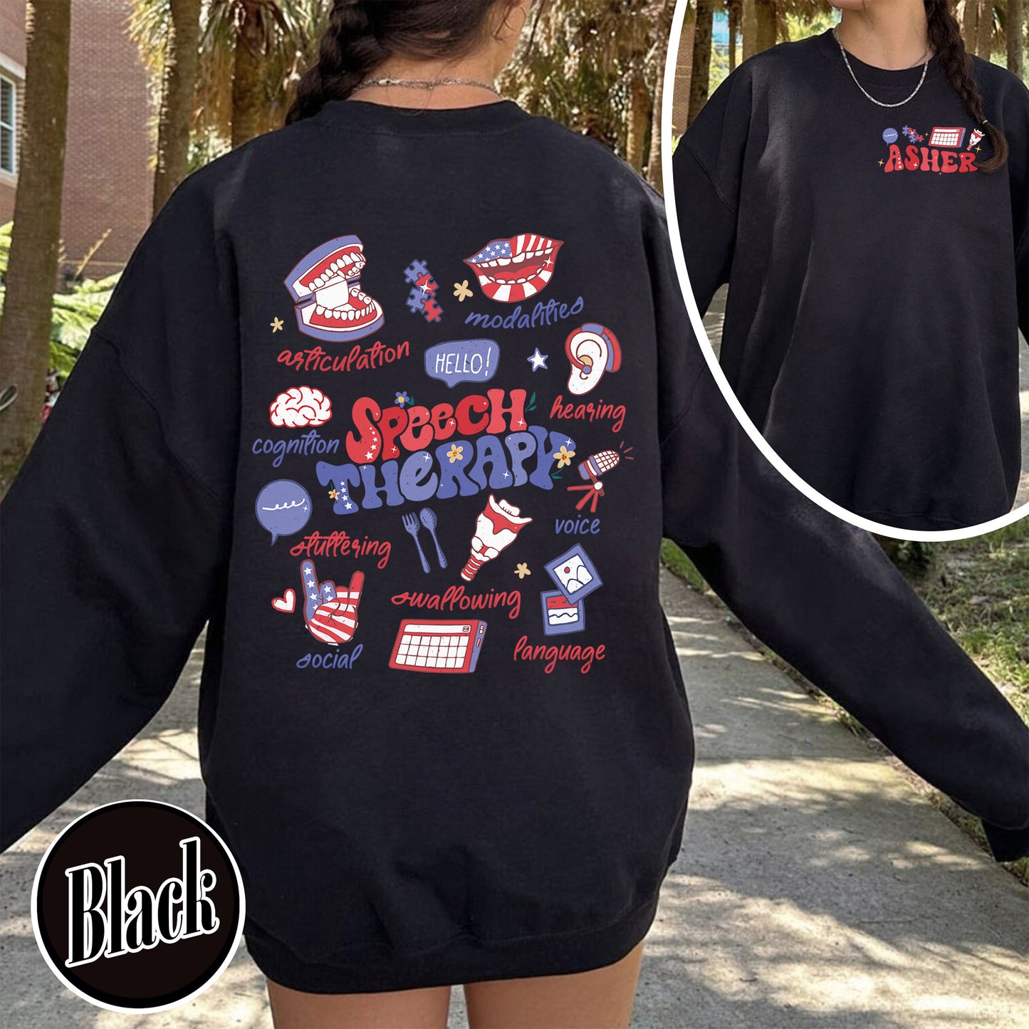 Speech Therapy Sweatshirt, SLP Sweatshirt, Speech Language Pathologist Sweatshirt, Speech Pathology Sweatshirt