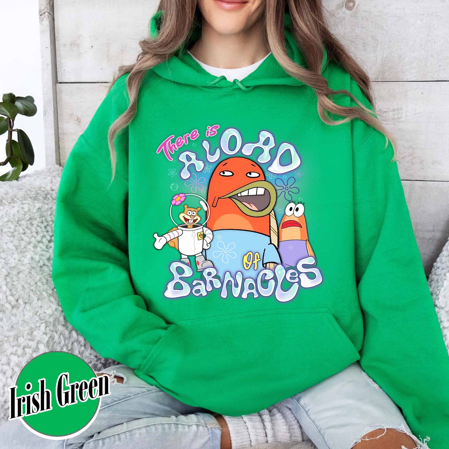 SpongeBob SquarePants Hoodie, This is a load of Barnacles Hoodie, Funny Spongebob Hoodie, Funny Cartoon meme Hoodie