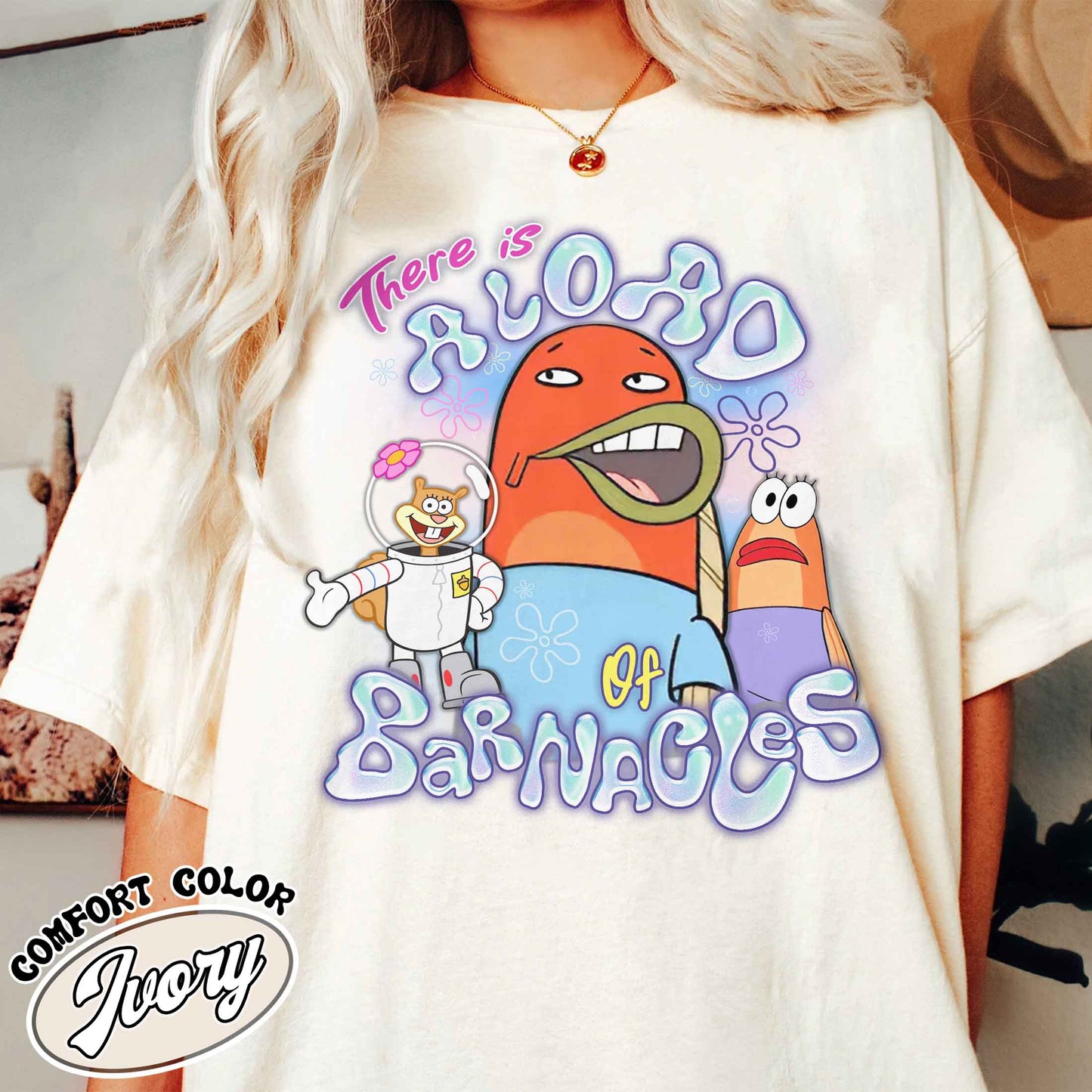 SpongeBob SquarePants Comfort Color shirt, This is a load of Barnacles Shirt, Funny Spongebob Shirt, Funny Cartoon meme shirt