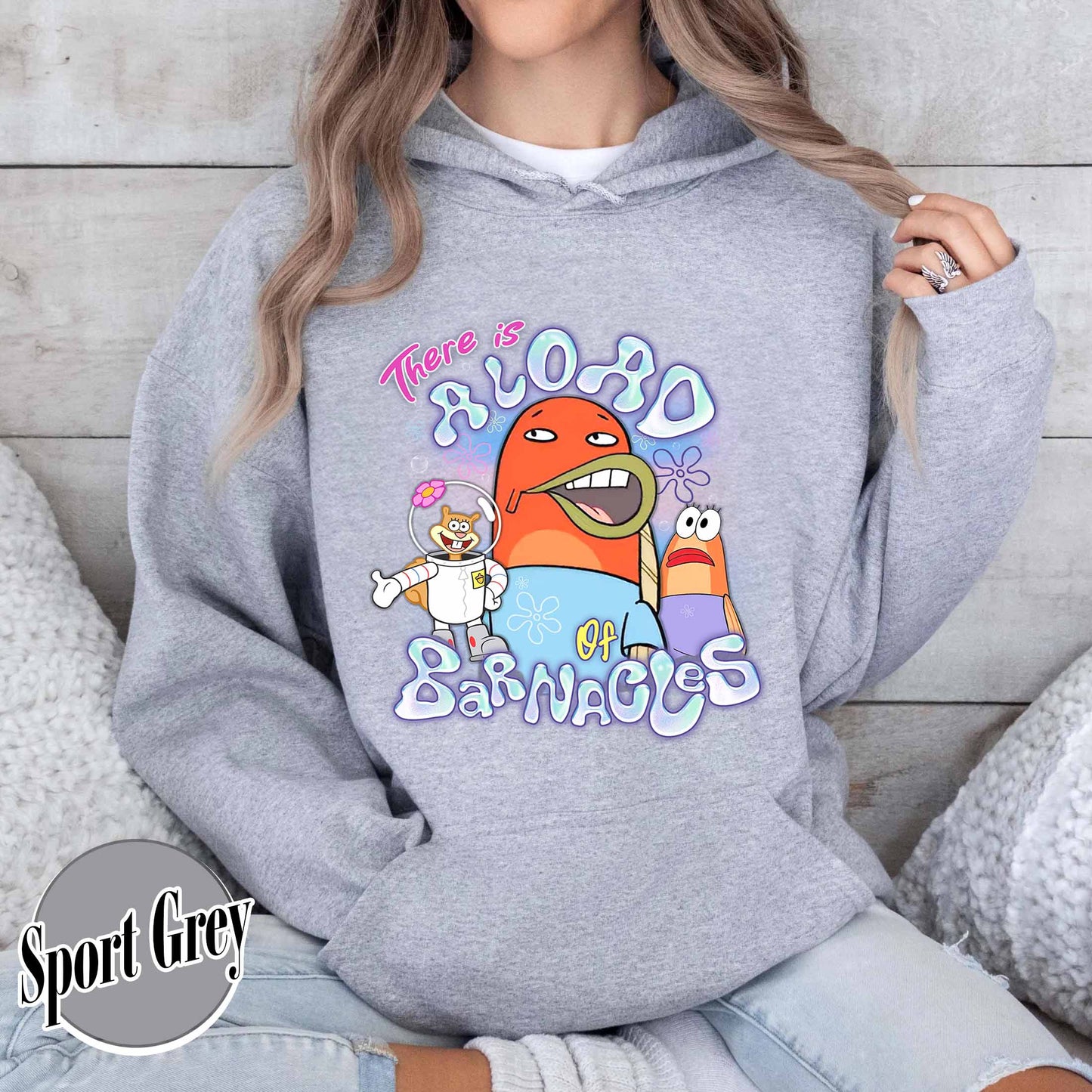 SpongeBob SquarePants Hoodie, This is a load of Barnacles Hoodie, Funny Spongebob Hoodie, Funny Cartoon meme Hoodie