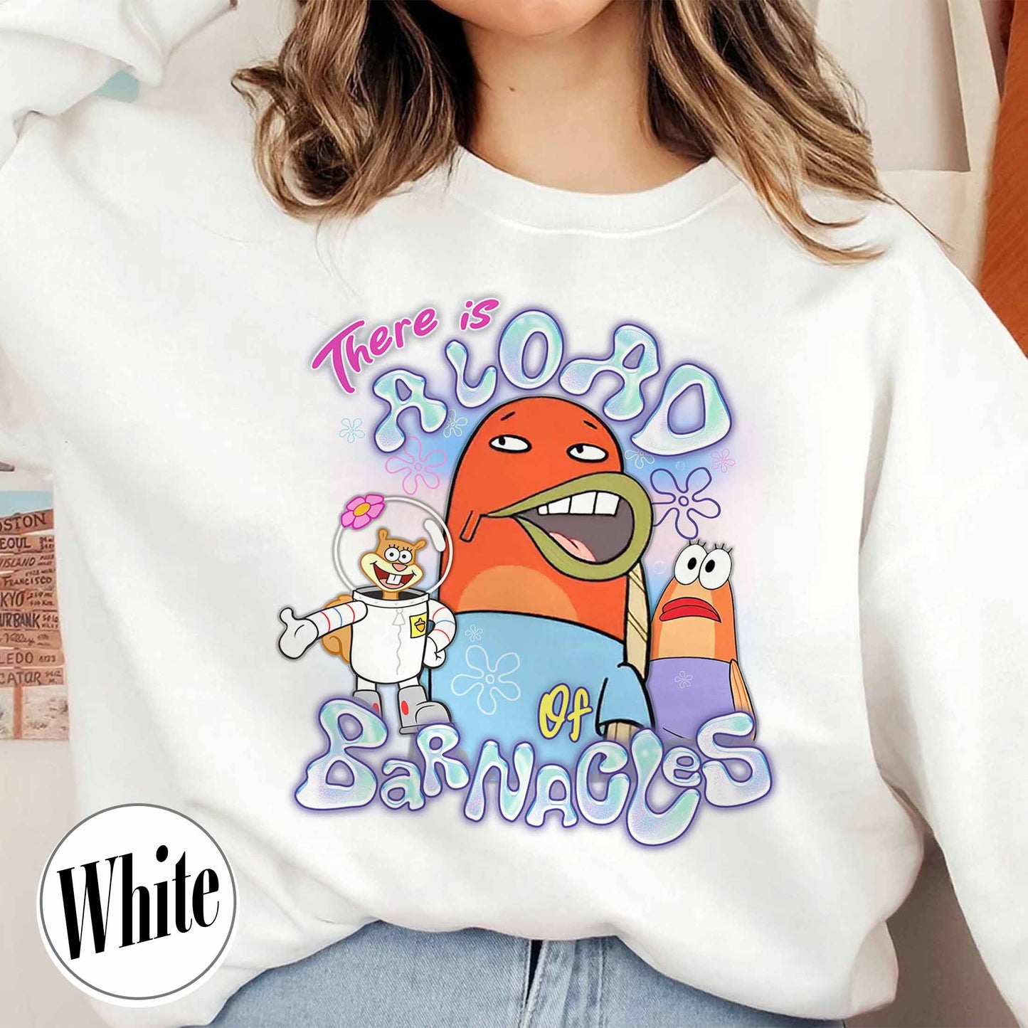 SpongeBob SquarePants Sweatshirt, This is a load of Barnacles Sweatshirt, Funny Spongebob Sweatshirt, Funny Cartoon meme Sweatshirt