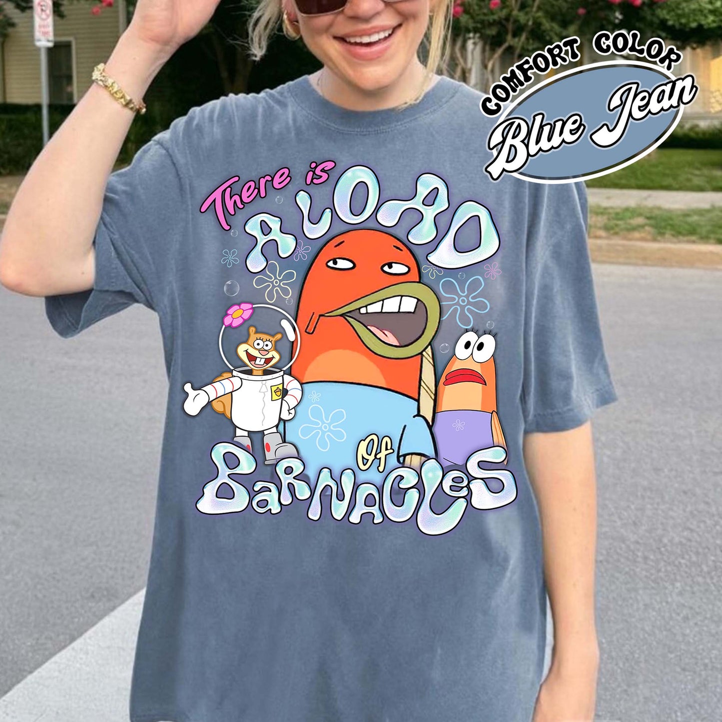 SpongeBob SquarePants Comfort Color shirt, This is a load of Barnacles Shirt, Funny Spongebob Shirt, Funny Cartoon meme shirt