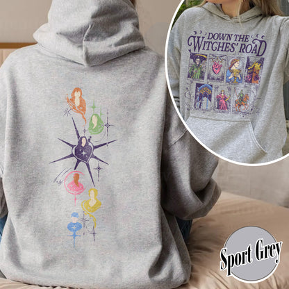 Down The Witches Road Hoodie,Wicca Green Witch Shirt,Down The Witches Road Tarot Cards Shirt,Witch Coven Shirt,All Along Shirt,Witches Shirt