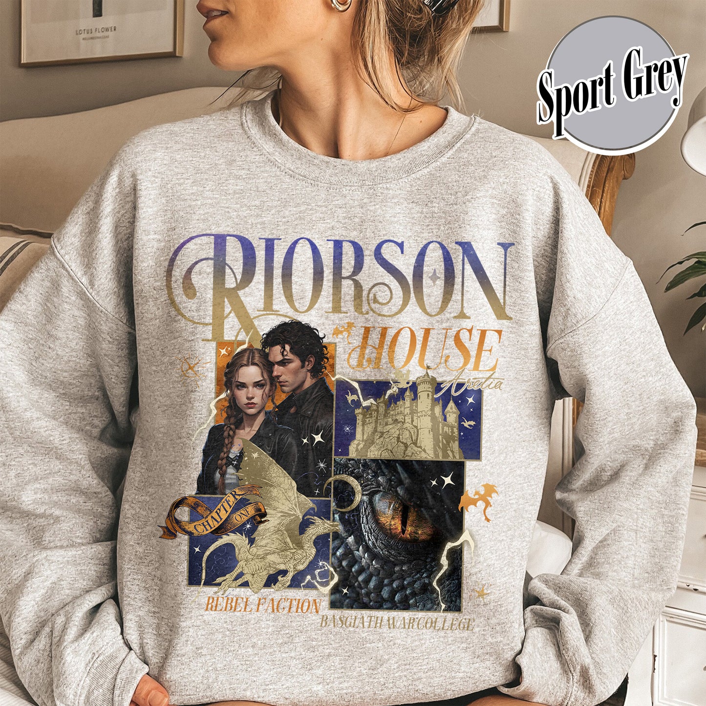 Bookish Sweatshirt, Xaden Riorson House Sweatshirt, Fourth Wing Sweatshirt, Iron Flame Sweatshirt, Rebecca Yarros Merch