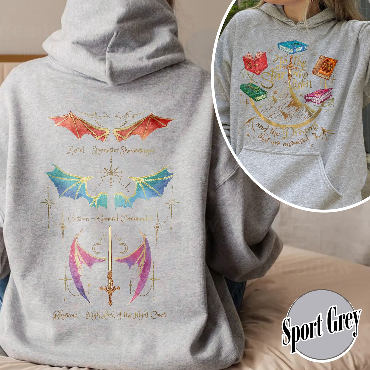 Fan Of ACOTAR Series Two Sided Hoodie,Velaris Hoodie Acotar Velaris City Of Starlight,Rhysand Hoodie,The Bat Boys Hoodie,SJM Inspired Hoodie