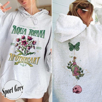 Aqua Tofana Apothecary Hoodie, Aqua Tofana Hoodie, Funny Feminist Aqua Tofana Apothecary Hoodie, Poison the Patriarchy, Womens Rights Hoodie