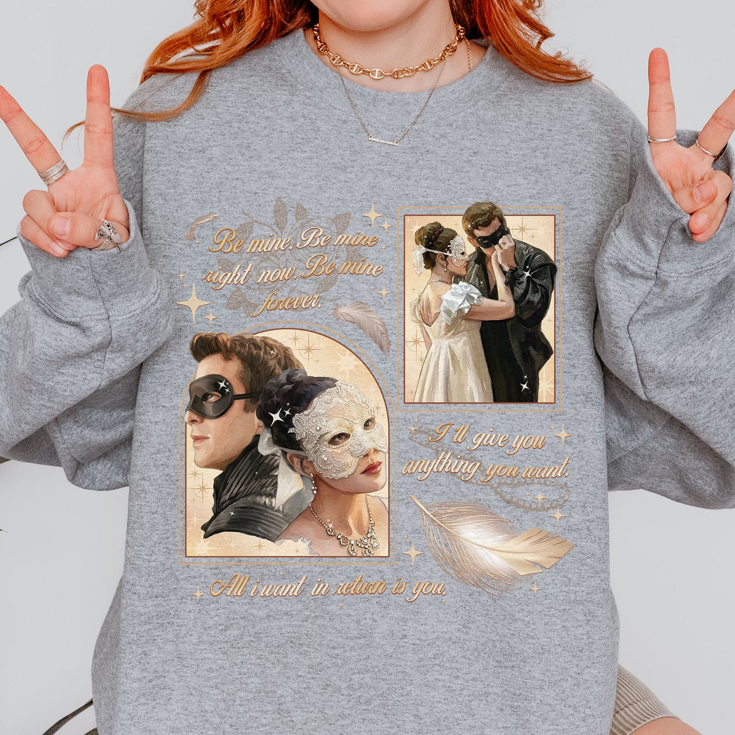 From Masquerade to Marriage – Benophie Inspired – Bridgerton Benedict & Sophie Regency Romance Sweatshirt