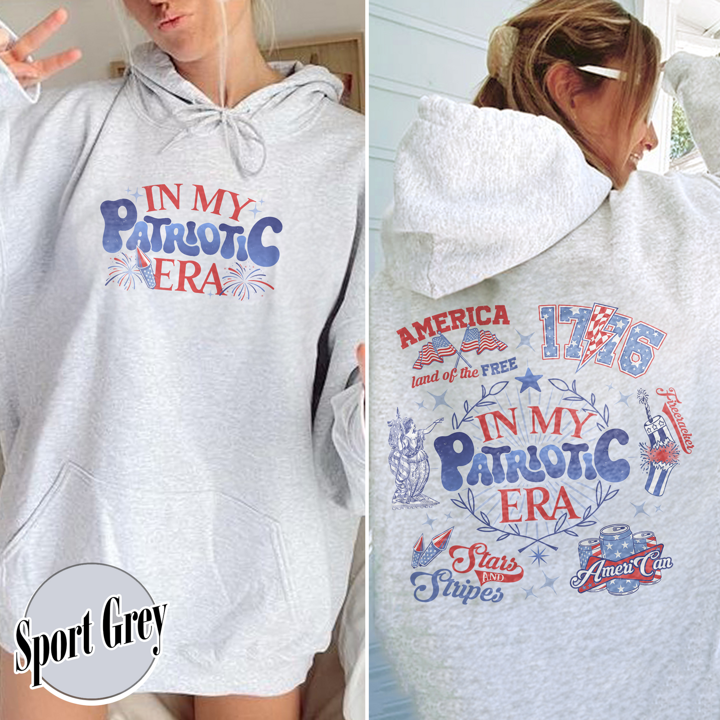 Patriotic Hoodie, America Retro Hoodie, Red White And Blue, Independence Day, Usa Flag, 4th Of July, Fourth Of July Hoodie