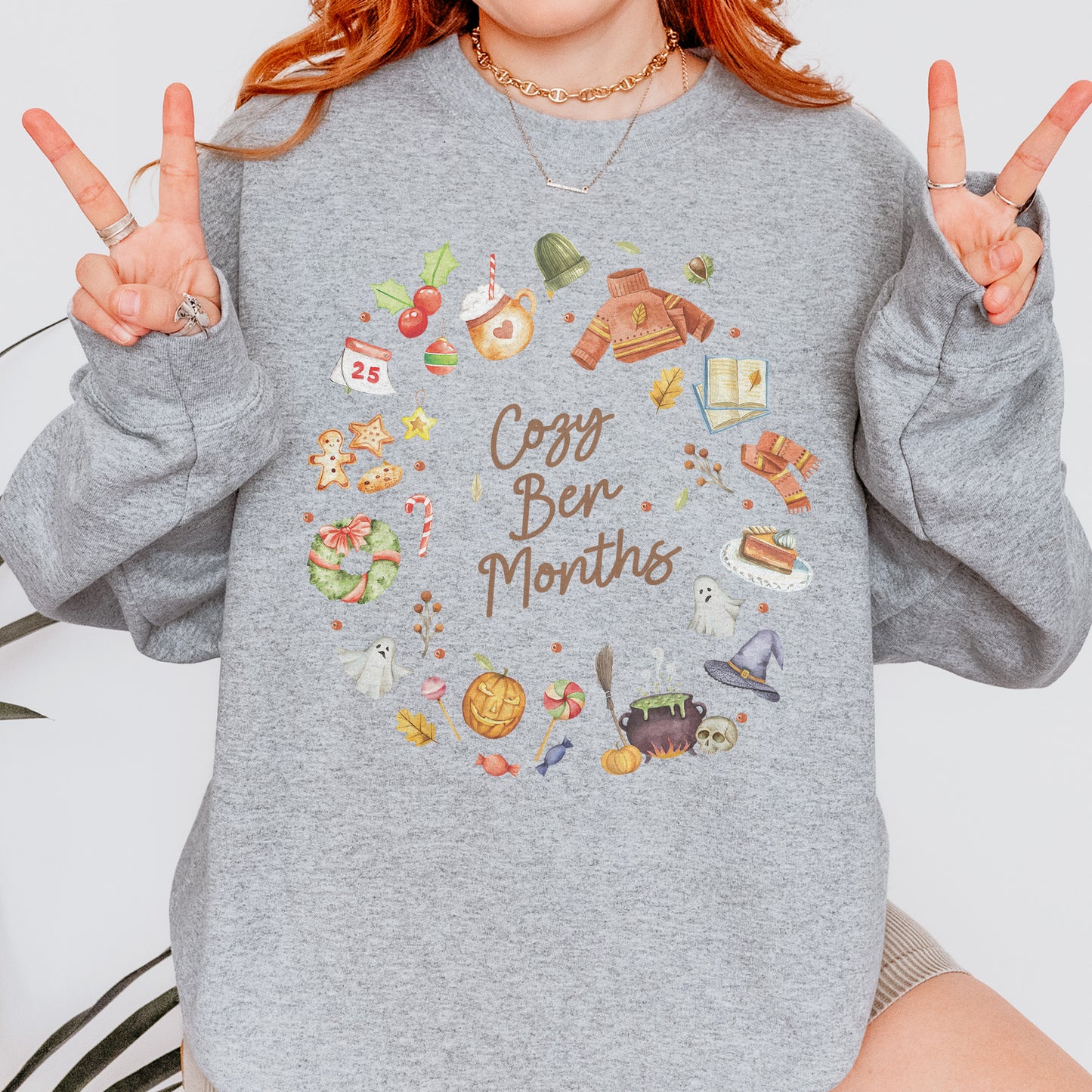 Cozy Ber Months Shirt, Fall Winter Seasonal Tee, Autumn Halloween Thanksgiving Christmas Top Sweatshirt