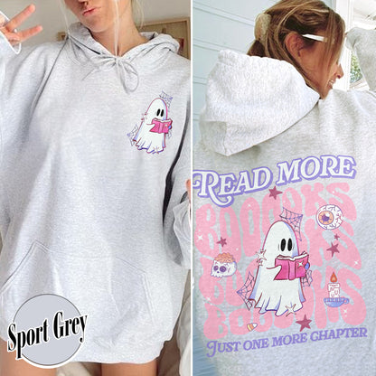Halloween Book Lover Hoodie, Read More Booooks Halloween Hoodie, Spooky Season Hoodie