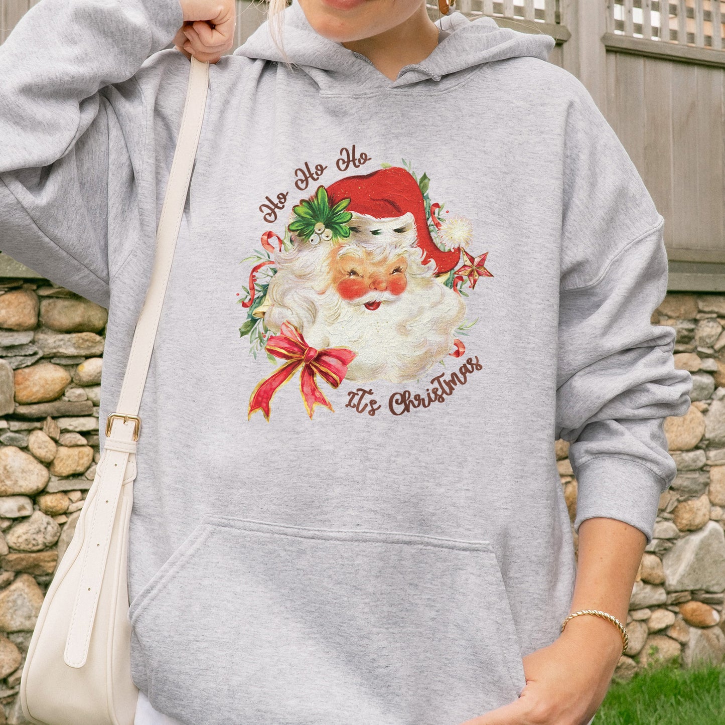 Vintage Santa Claus Retro Christmas Hoodie