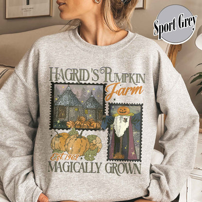 Halloween Comfort Color Sweatshirt, Hagrids Pumpkin Patch Sweatsshirt, Harry Potter Sweatshirt