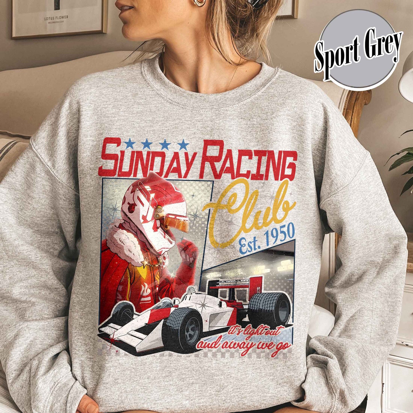 Sundays Racing Club Sweatshirt, Formula 1 Sweatshirt, Sunday Racing Club, Racing Car Outfit Sweatshirt, Sundays for F1, Sundays Are for Formula One, F1 Sweatshirt