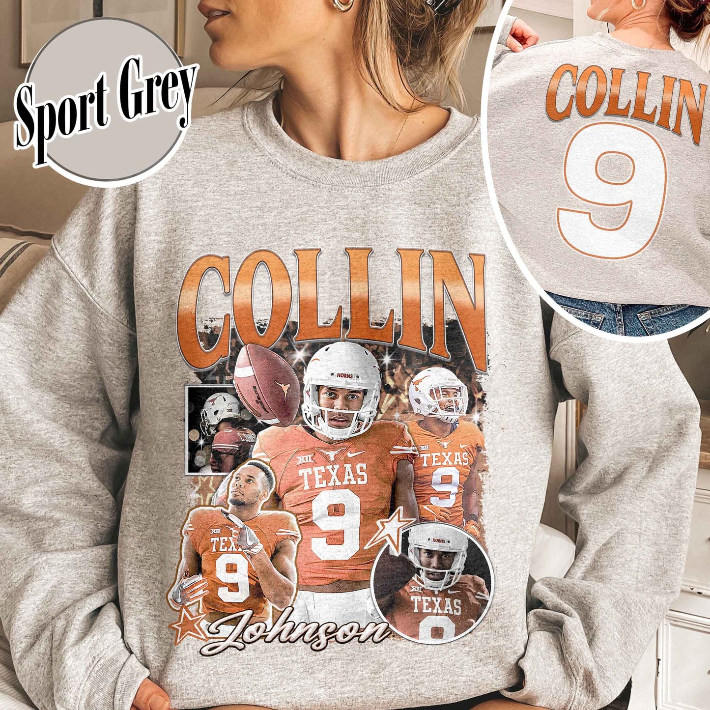 Football Custom Bootleg Sweatshirt, Supportive Game Days Sweatshirt, Custom Player Sweatshirt