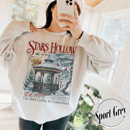 Stars Hollow Christmas Festival Sweatshirt, Stars Hollows Sweatshirt, Christmas Gift, Connecticut Sweatshirt, Retro Style Sweatshirt, Stars Hollow 1779 Connecticut