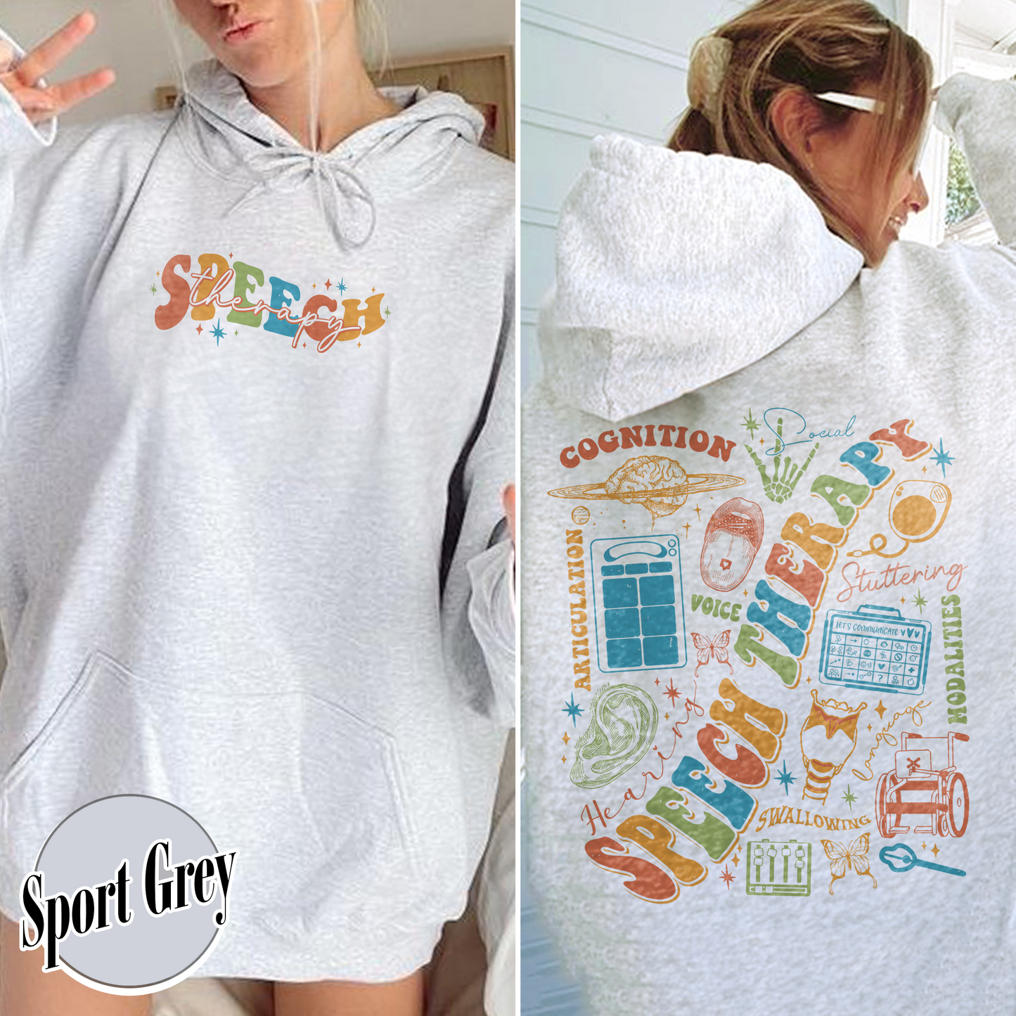 Speech Therapy Month, Its a Good Day for Speech Therapy, Good Day for Speech Therapy Hoodie, Speech Language Pathologist, Sign, Slp Gifts