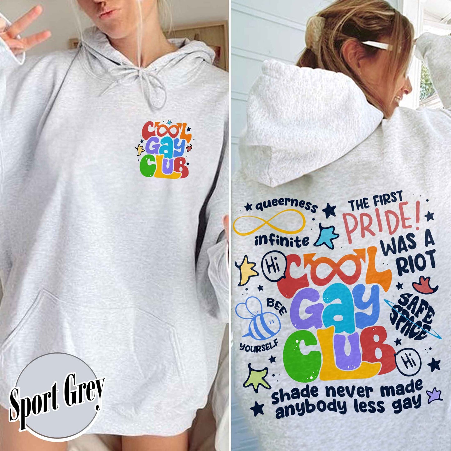 Cool Gays Club Hoodie, Pride Hoodie, Pride Month, Gay Pride Lgbt, Equality Hoodie,Lgbtq Gift,Rainbow Hoodie,Lgbt Pride Hoodie,Be Kind