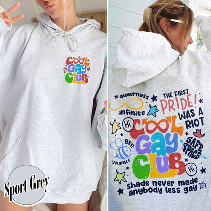Cool Gays Club Hoodie, Pride Hoodie, Pride Month, Gay Pride Lgbt, Equality Hoodie,Lgbtq Gift,Rainbow Hoodie,Lgbt Pride Hoodie,Be Kind
