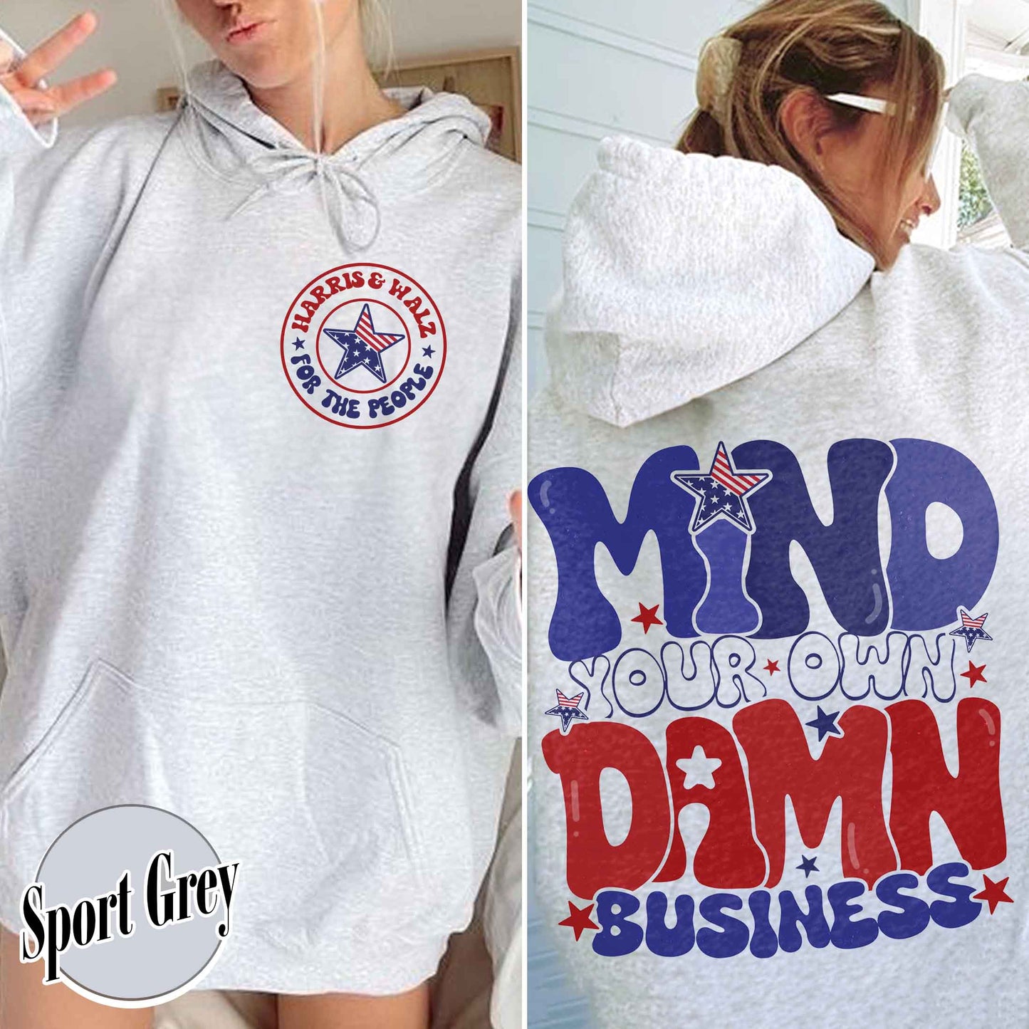Election Day Hoodie, Mind Your Own Damn Business Hoodie, Politics Hoodie, Activist Hoodie