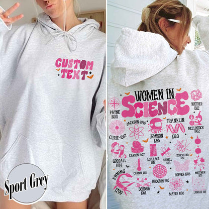 Feminist Hoodie, Women in Science Hoodie, Science Lover Gift Hoodie, Stem Hoodie
