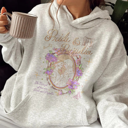 Bookish Hoodie, Pride and Prejudice 20th Anniversary Hoodie for Fan, Pemberley Hoodie