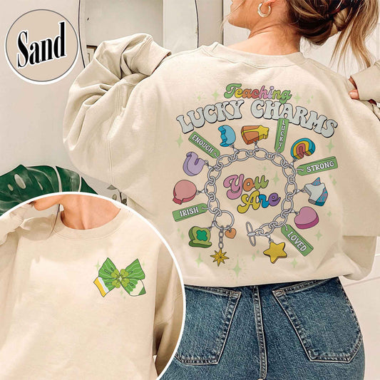 St Patrick's Day Sweatshirt,Teaching Lucky Charms Sweatshirt, Lucky Teacher Sweatshirt, Teacher Gift