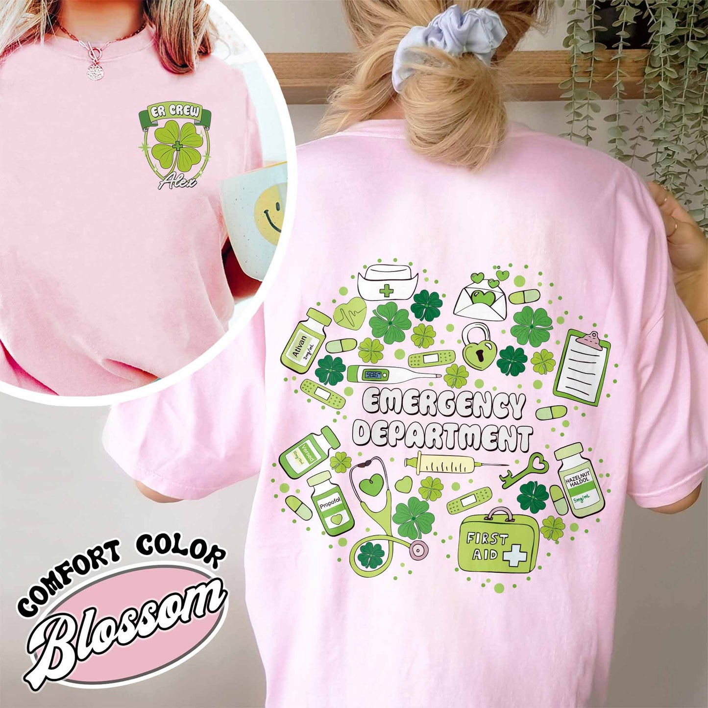 St Patrick's Day Emergency Department Comfort Colors Shirt,Custom ER Crew,ER Patricks Day Shirt,Emergency Room