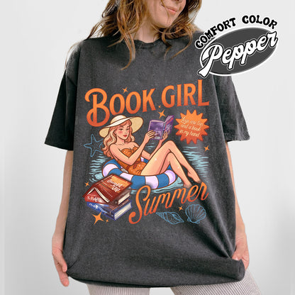 Summer Book Comfort Color Shirt, Book Girl Summer Windy City Series Shirt, Hot Girl Summer Shirt