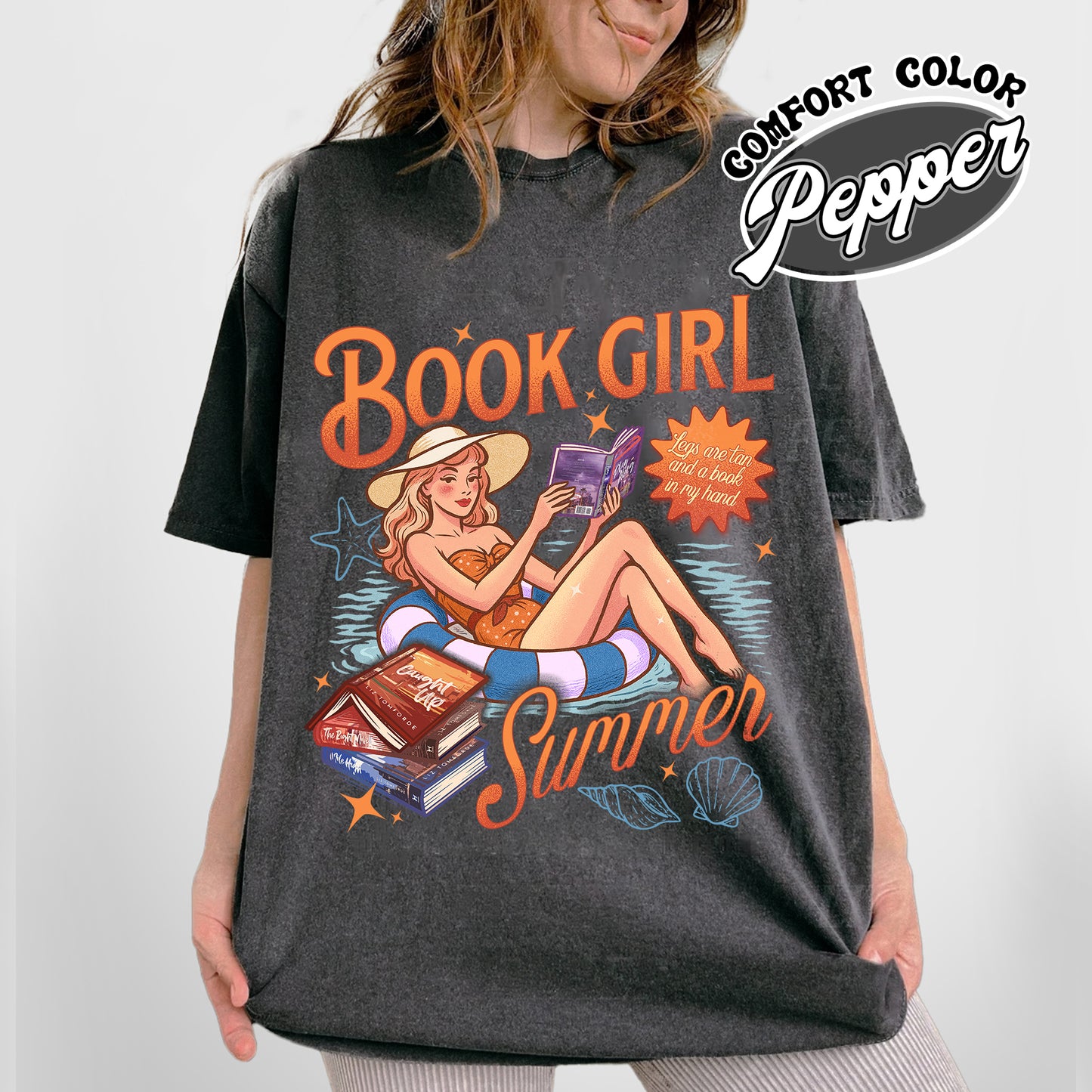 Summer Book Comfort Color Shirt, Book Girl Summer Windy City Series Shirt, Hot Girl Summer Shirt