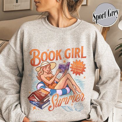 Summer Book Sweatshirt, Book Girl Summer Windy City Series Sweatshirt, Hot Girl Summer Sweatshirt