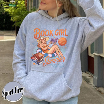 Summer Book Hoodie, Book Girl Summer Windy City Series Hoodie, Hot Girl Summer Hoodie