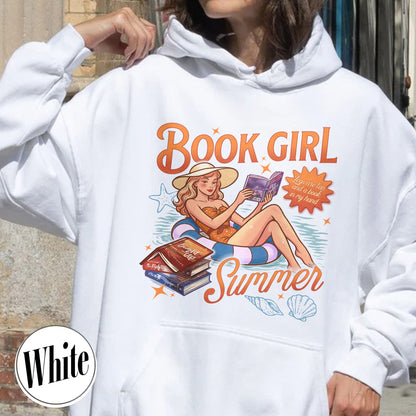 Summer Book Hoodie, Book Girl Summer Windy City Series Hoodie, Hot Girl Summer Hoodie